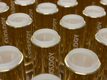 Axiology lipstick tubes are now made with 100% post-consumer recycled plastic